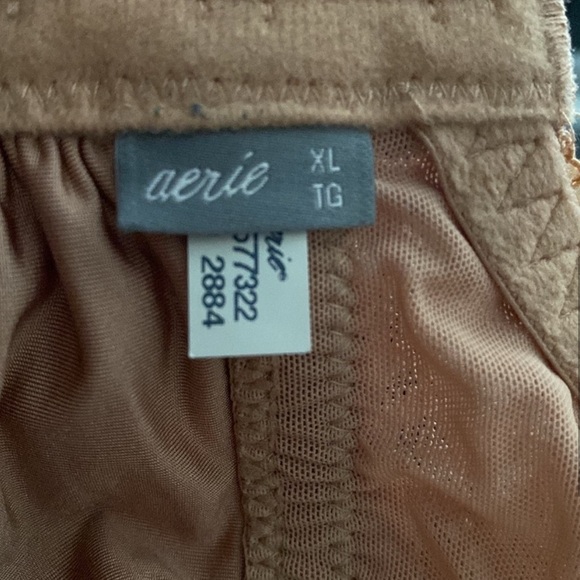 Aerie Soft‎ & Smooth Endless Lace Stretch Triangle Bralette Bra XL in Raw Sienna - Picture 14 of 16